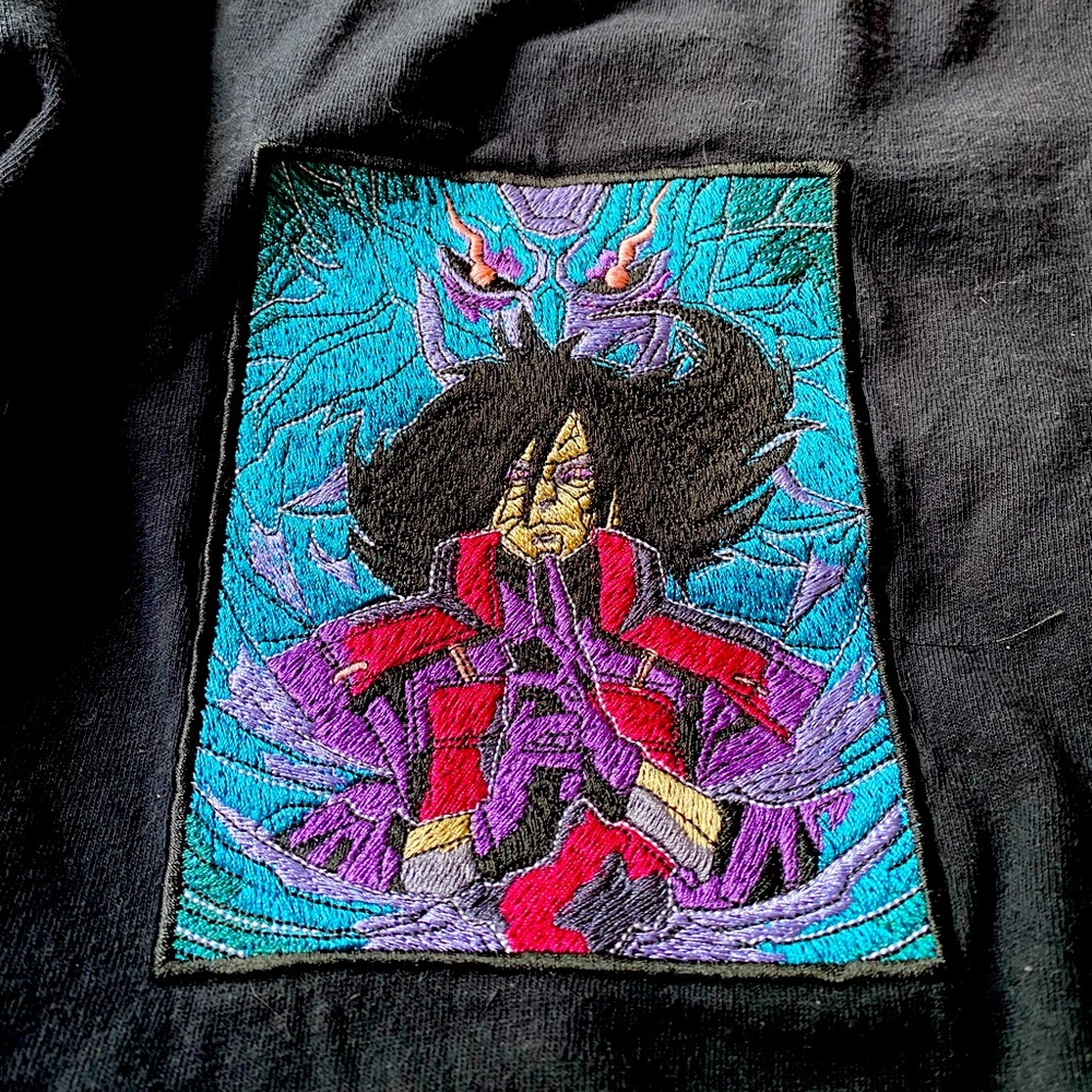 Custom Madara Uchiha embroidery tshirt